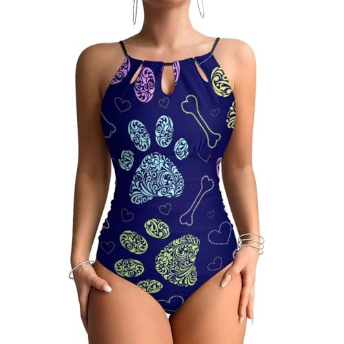 Maillots de bain une pièce femme ventre plat maillot sculptant Patte Violette