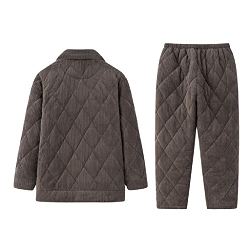 Flannel Thickened Winter Suit Men's Pajamas Autumn And Winter Coral Fleece Padded Homewear2