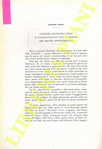 I generi Histioneis Stein e Parahistioneis Kof. A. Skosgb. Nel bacino mediterraneo.