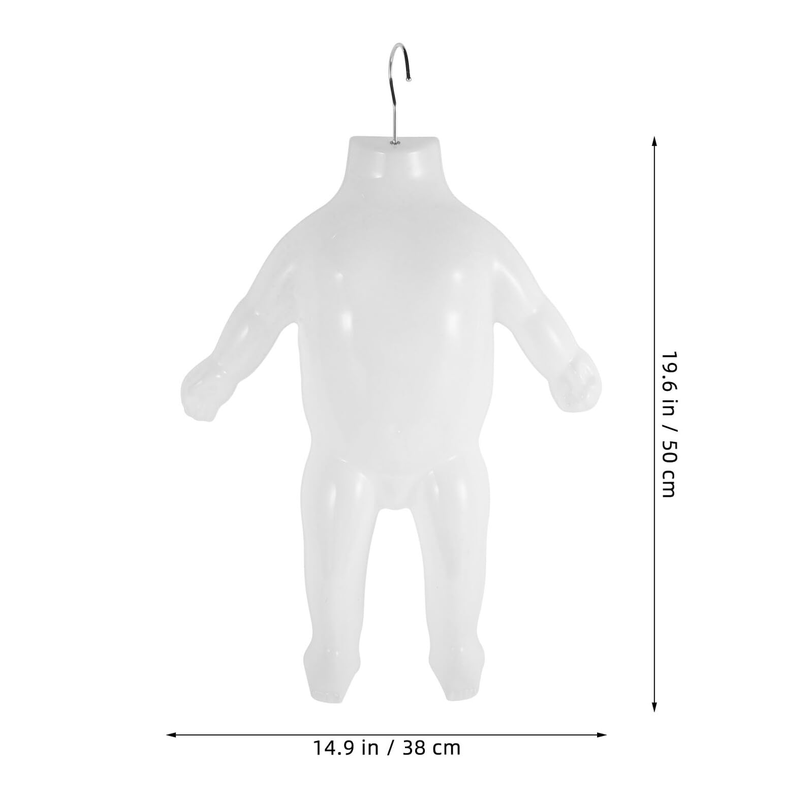 Hemobllo Mannequin Portable et Pratique Garçon et Filles Blanc ou Couture en Plastique Bras et Jambes Présentation en Vitrine pour Vitrine Magasins de Vêtements