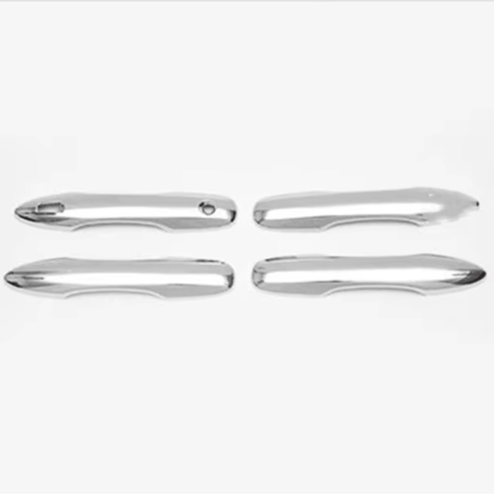 Qdzvalumv Silver Car Door Handles Cover Shell Compatible With Toyota For Camry 2018-2025 Car Exterior Door Handle Cover Trim Outer Side Front Rear Cap Shell Protector Set(Silver)