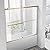 Bathtub Shower Bypass Sliding Glass Door, 56"-60" W*58" H Frameless Tub Shower for Bathroom, 5/16"(8mm) Thick Clear Tempered Glass Door with Handles, Brushed Gold