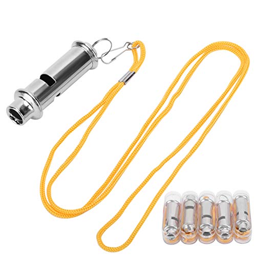 Fydun Less Steel Ultra Whistle with Lanyard for Dog Bird Eagle Training