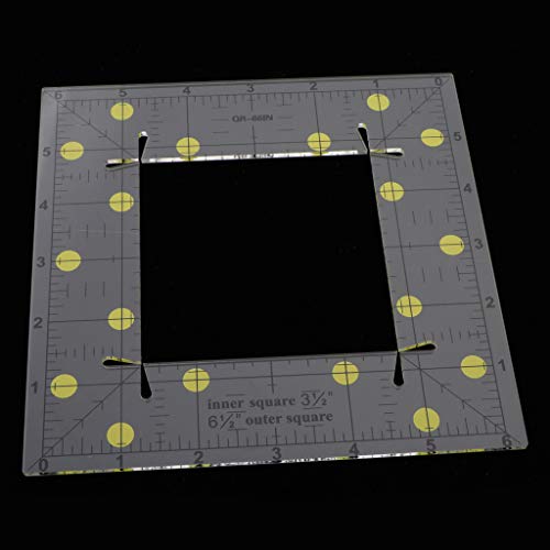 Regla triangular de medición precisa de acrílico 6x6 pulgadas miniatura 6