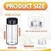 Ziliny 220 Pack 20 ml Glass Vials Clear Small Empty Glass Sample Bottles with Screw Cap Plastic Stoppers, Shims and Plastic Mini Funnels, Sample Leakproof Small Vials Storage Container (20ml)