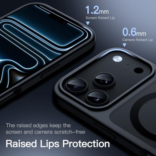 Image of JETech Magnetic Matte Cover Case for iPhone New Pro Max, Black