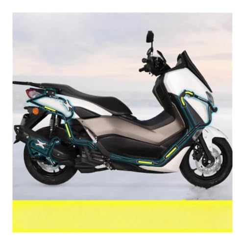 Pare-chocs cage cascade Nmax 155 noir de protection échappement moto