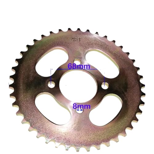 Pignon arrière 420 haute résistance pour transmission moto 42T
