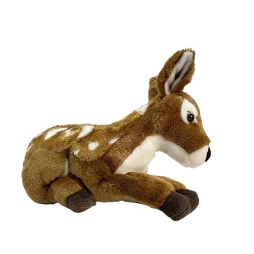Peluche faon adorable et doudou animal tacheté doux pour enfant