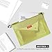 pack all Water-resistant Material Zipper Pouch, Mesh Zipper Bags for Storage, Travel, Office (Green, Large)