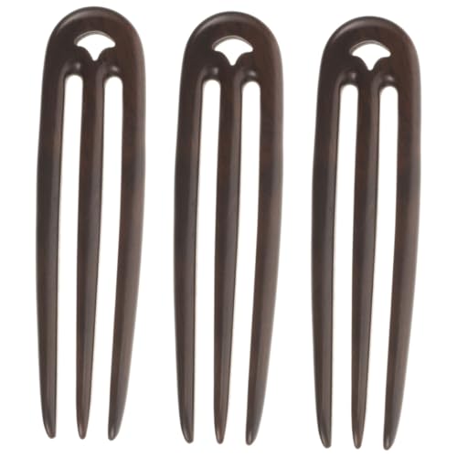 Épingles à cheveux en bois pour chignon stable sans abîmer les cheveux épais