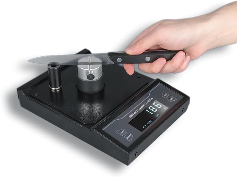 Tester di affilatura della lama, strumento di rilevamento del bordo affilato, intervallo di prova da 0 a 3 kg e risoluzione opzionale di 0,1 g/0,001 N, rilevamento del coltello di adsorbimento ( 5g)