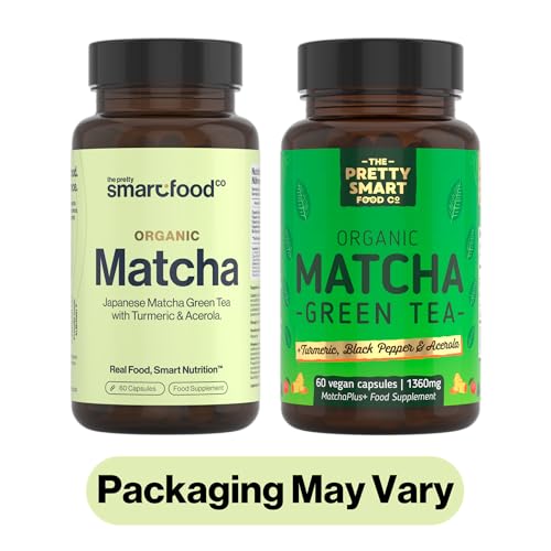 Green Tea Extract Capsules - Organic Matcha Green Tea Tablets - Boosted with Turmeric, Acerola Cherry & Black Pepper - 1360MG Complex - Green Tea Supplement - 60 Capsules - UK Made - Image 3