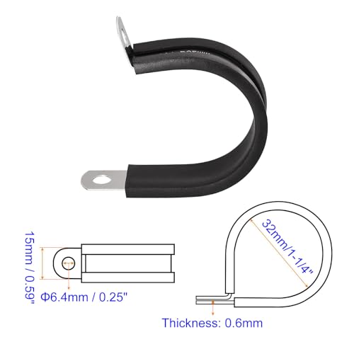 MACHSWON 20Pcs 1-1/4 Inch(32mm) Cable Clamp - Image 2