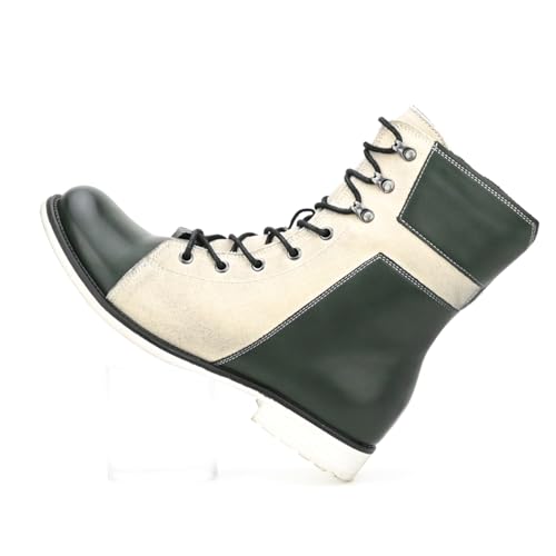 Men's Motorcycle Boots Casual Dress Retro Lace-up Boots for Men Riding Boots3
