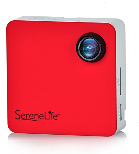 Image of SereneLife Clip-on Wearable Camera 1080p Full HD with Built-in Wi-Fi, Ideal for Classroom to Record The Lecture, Sports, Jogging, Cycling, Hiking, Fishing, and Camping. (AZSLBCM18RD), White