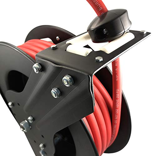 DP Dynamic Power Hose Reel with 3/8 in. x 50ft. Rubber Air Hose Auto