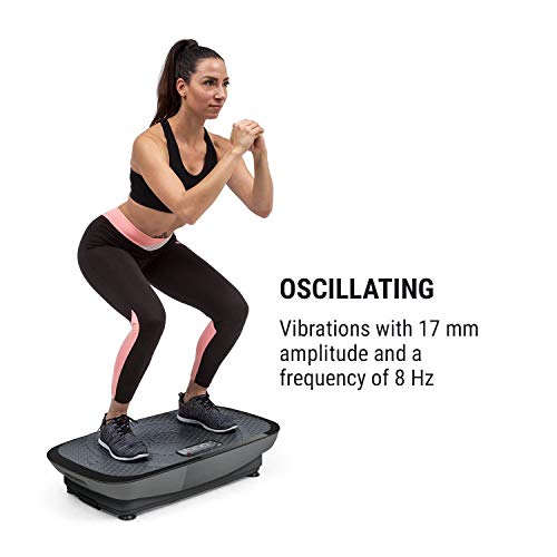 KLAR FIT Klarfit Vib 1000 - Vibrationsplatte, Vibrationstrainer, Fitnessgerät, 30 Intensitätsstufen, Trainingscomputer… – Bild 4