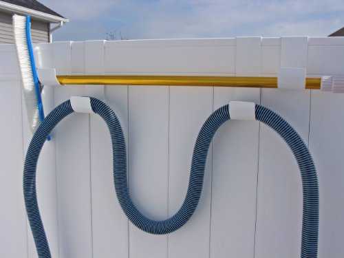 MIDE Products 2310T-2 Aluminum Pool Accessory Hooks Pair, Fits 1-3/4-Inch to 2-1/8-Inch Wide Fences, 10-Inch Long, Tan/Beige - Thumbnail 4