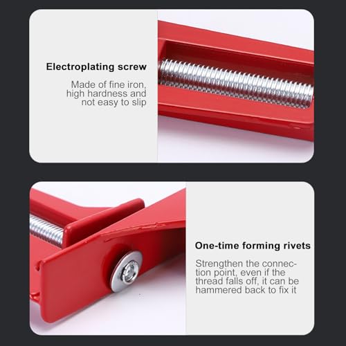 Corner Clamps Woodworking Reinforced 90 Degree Camps Right Angle Clamping Angle Square Wood Square Quick Fix Cramp Red Dorsion Cramp DIY Red - Image 7