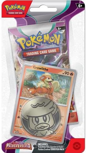 Miniatura 3 de Pokemon TCG Scarlet & Violet - Paldea Evolved Checklane Blister (Growlithe y Smoliv)