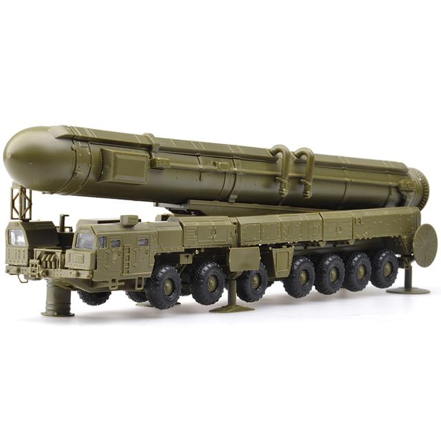 ТоуAE - 4D Plastic Color Assemble Military Model Russia White Poplar Intercontinental RT-2PM Missile Launch Vehicle Тоу For Child (opp bag)