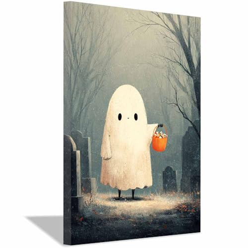 Affiche d'Halloween de salon CUDAOO style Dark Academia en grand format 70x100