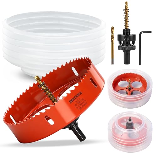 REKCKRUL (155.5mm | 6-1/8 Inch) HSS M42 with 8% Cobalt Bi-Metal Hole Saw
