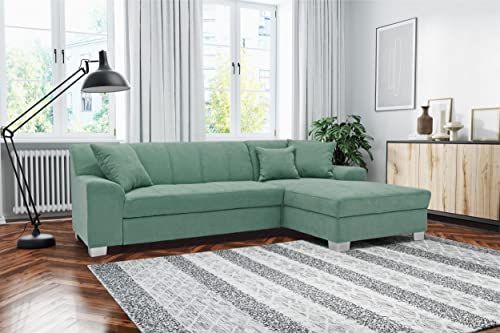 DOMO. collection Ecksofa Capri, Sofa in L-Form, Longchair rechts mit...