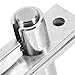 Luxshiny Heavy Duty Stainless Steel Door Pivot Hinges Set Hidden Rotating Hardware for Cabinets Bookshelves and Secret Doors Sturdy Industrial for DIY Projects