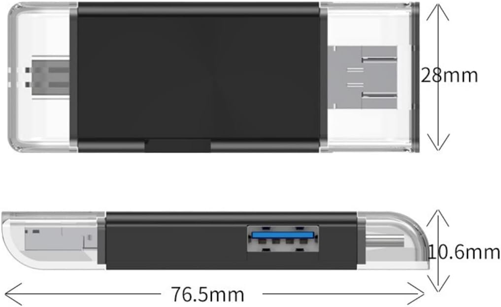 Czytnik kart pamięci czytnik kart micro SD czytnik kart USB 2.0 czytnik kart SD z adapterem OTG i typu C