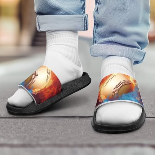 Forchrinse Boys Slides Summer Beach Slippers Arch Support Sport Sandals Casual House Shower Shoes4