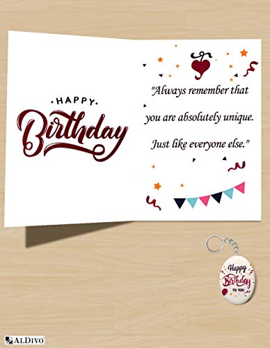 Satin Happy Birthday To You Gift For Girls | Birthday Combo Gift Pack Of 12 X 12" Cushion Cover With Filler + Printed Coffee Mug +Greeting Card + Printed Key Ring-Polyester