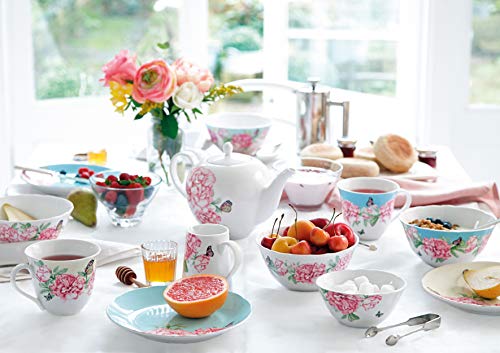 Royal Albert Miranda Kerr Everyday 40034006 Teapot, Sugar & Cream 3 Pc Set, White, Porcelain