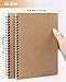 A5 Spiral Notebooks Blank Journal 10-Pack, Softcover Unlined Sketch Pad for Drawing, Writing, Note Taking Travel Memo Notepads Diary Planner, 100 Pages/ 50 Sheets,8.3 