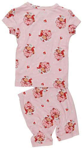 Centric Brands Strawberry Shortcake Girls’ Pajama Set – Crewneck Top & Shorts – Soft Viscose Blend – Sizes 2T–102