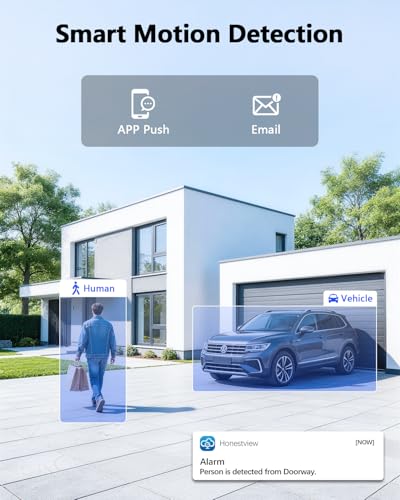 Image of 【122 Wide-Angle】 Outdoor Wired Security Camera System, Home Video Security Systems, CCTV Cameras for Home, DVR Surveillance Kits