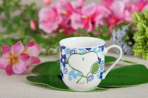 Tropical Snoopy lightly Mug ( Blue ) STR-005