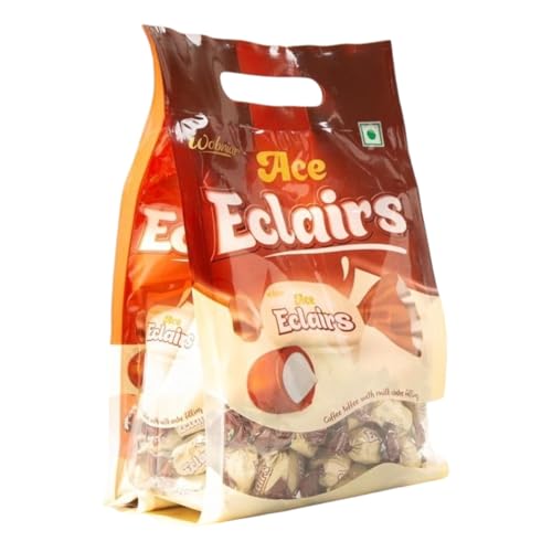 Image of Eclairs With Flavoured Snacks Chocolate, 750g Pack (Big, Coffee)