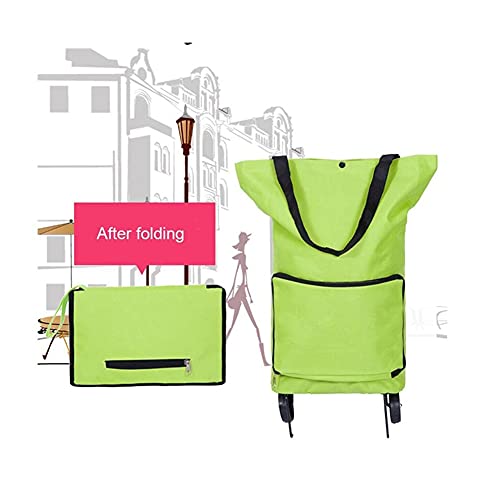 LICHUAN Einkaufstrolley, tragbar, zusammenklappbar, Oxford-Gewebe, Mehrzweckwagen für Einkaufen, Picknick, Aufbewahrung… – Bild 7