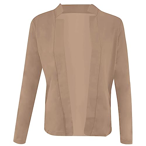 Blazers for Women Business Casual Casual Business Open Front Long Sleeve Notch Lapel Office Blazer Jacket Coat3