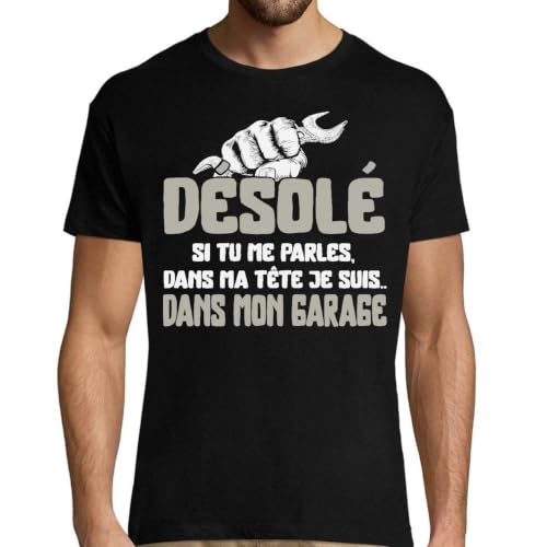 T-Shirt Homme Garage imprimé pour les week-ends bricolage et détente