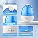 humidificador de aire para dormitorio con luces LED Imagen de humidificador de aire para dormitorio con luces LED