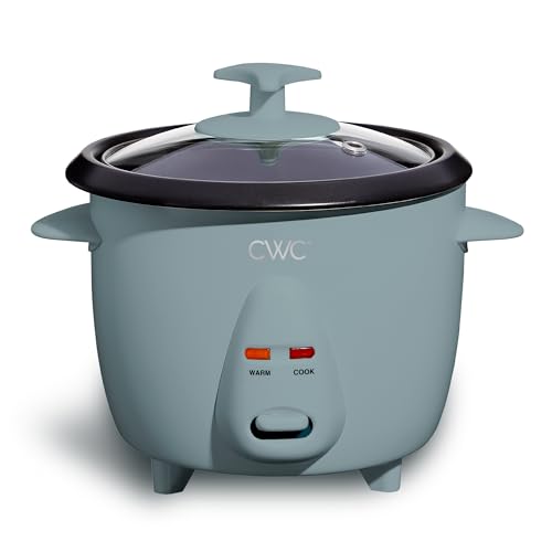 Image of COOK WITH COLOR 6 Cup Rice Cooker 300W - Effortless Cooking and Perfectly, Cooks 3 Cups of Raw Rice for 6 Cups of Cooked Rice, Slate Blue | 300W, Cooks 3 Cups Raw Rice, 6 Cups Cooked Rice, Effortless Cooking