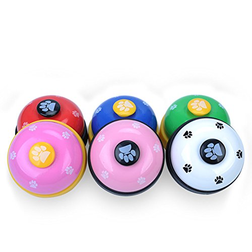 Naisicatar Haustier-Trainingsglocken für Hunde, interaktives Spielzeug für Welpen, Essen, Klingeln zum Lernen von Sauberkeit und zur Kommunikation, Weiß, 1 Stück - Image 4