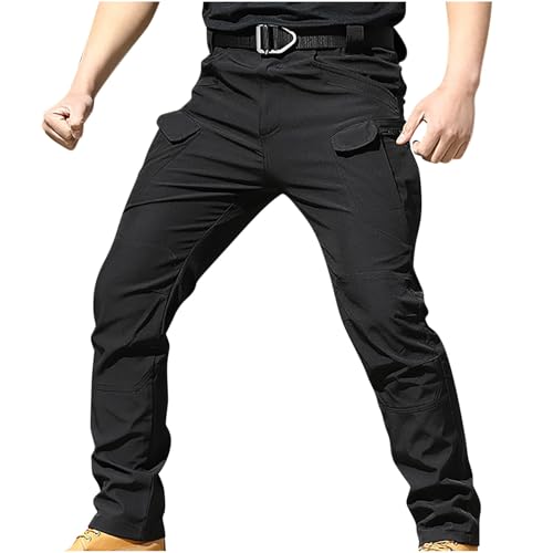 Men's Military Tactical Cargo Pants 2025 Ripstop Stretch Relaxed Fit Trousers Outdoor Hiking Pants with Multi Pockets
