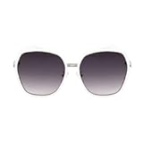 White Metal Women&apos;s Sunglasses