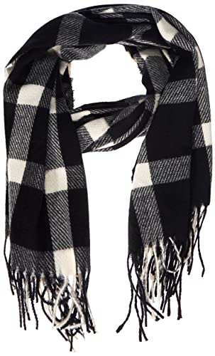 Vero Moda Accessories Damen VMDABIA Check Scarf GA Schal, Birch/Checks:IN Black, ONE Size Cover