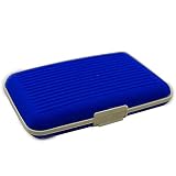 Rohans Silicone Credit Card Holder and Wallet Purse, Protection All Around with Rubber Finish (Blue)