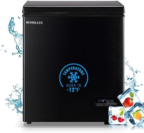 DEMULLER chest freezer with R600a compressor and LCD display